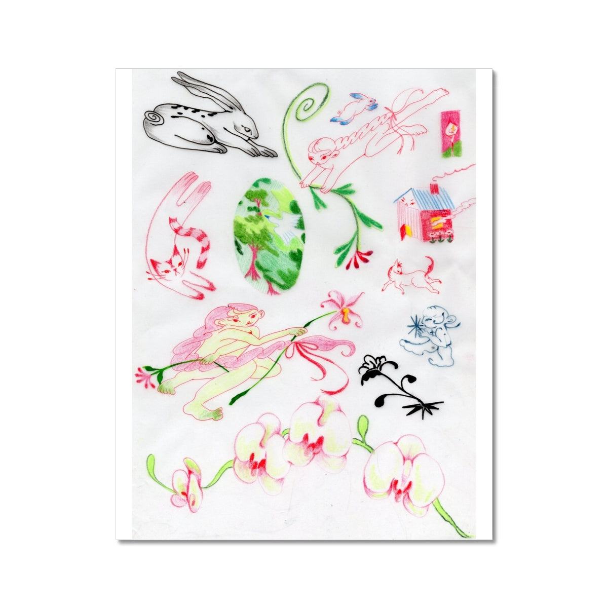 Spring flash sheet Fine Art Print