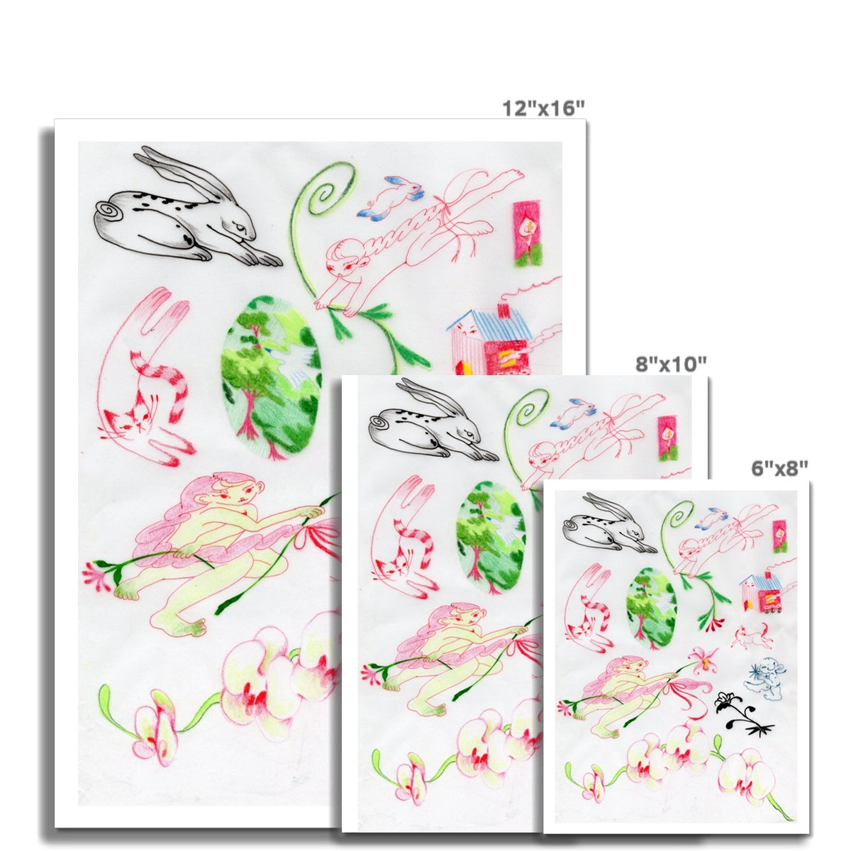 Spring flash sheet Fine Art Print