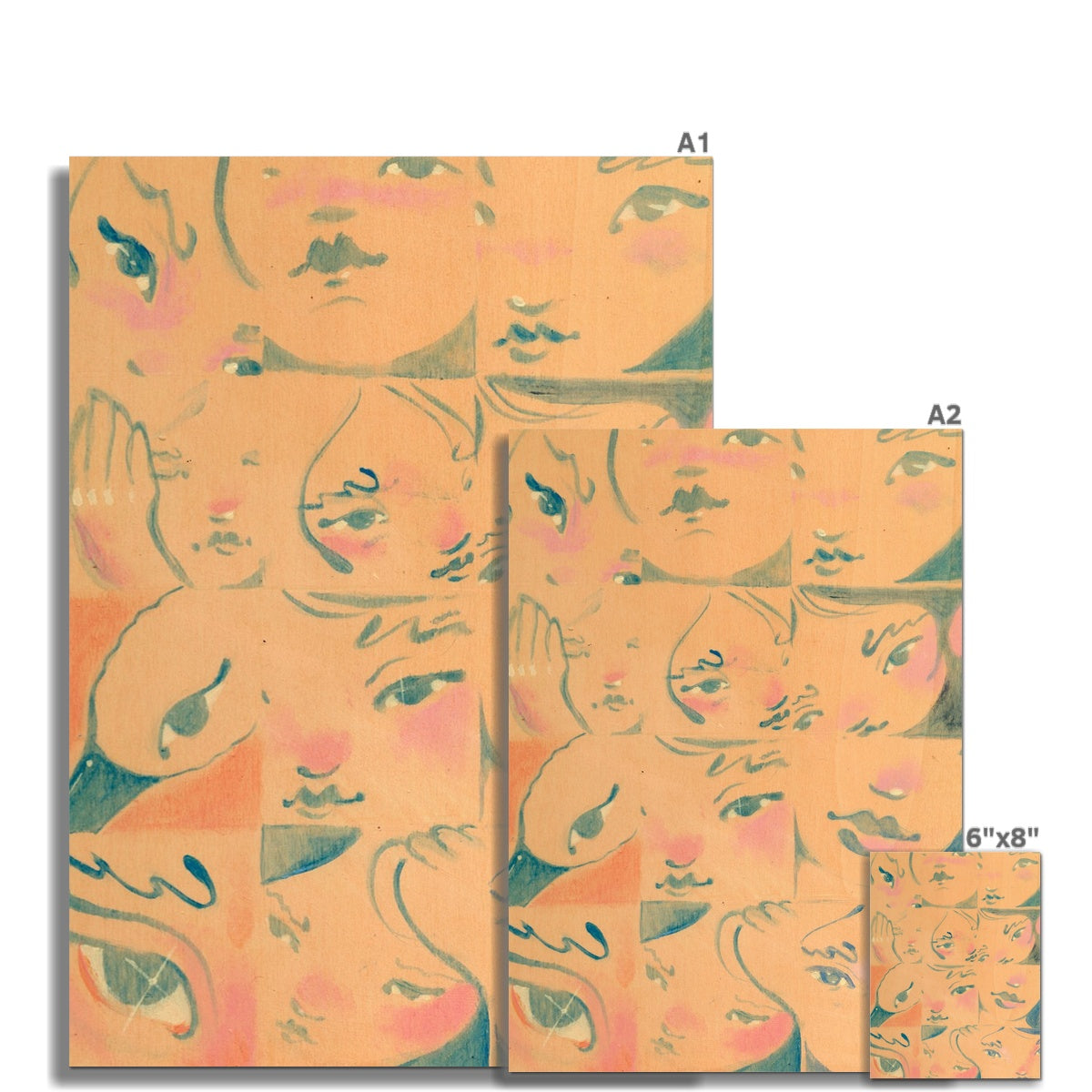 Faces Of You Fine Art Print