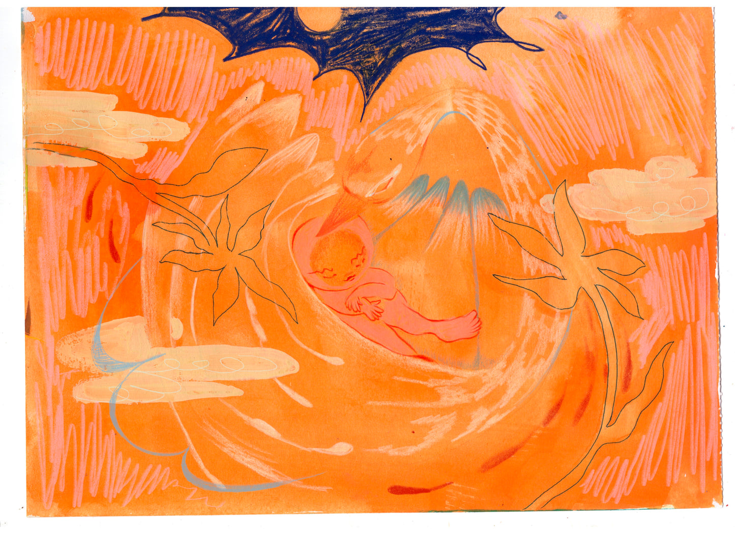 Birth Framed Art Print