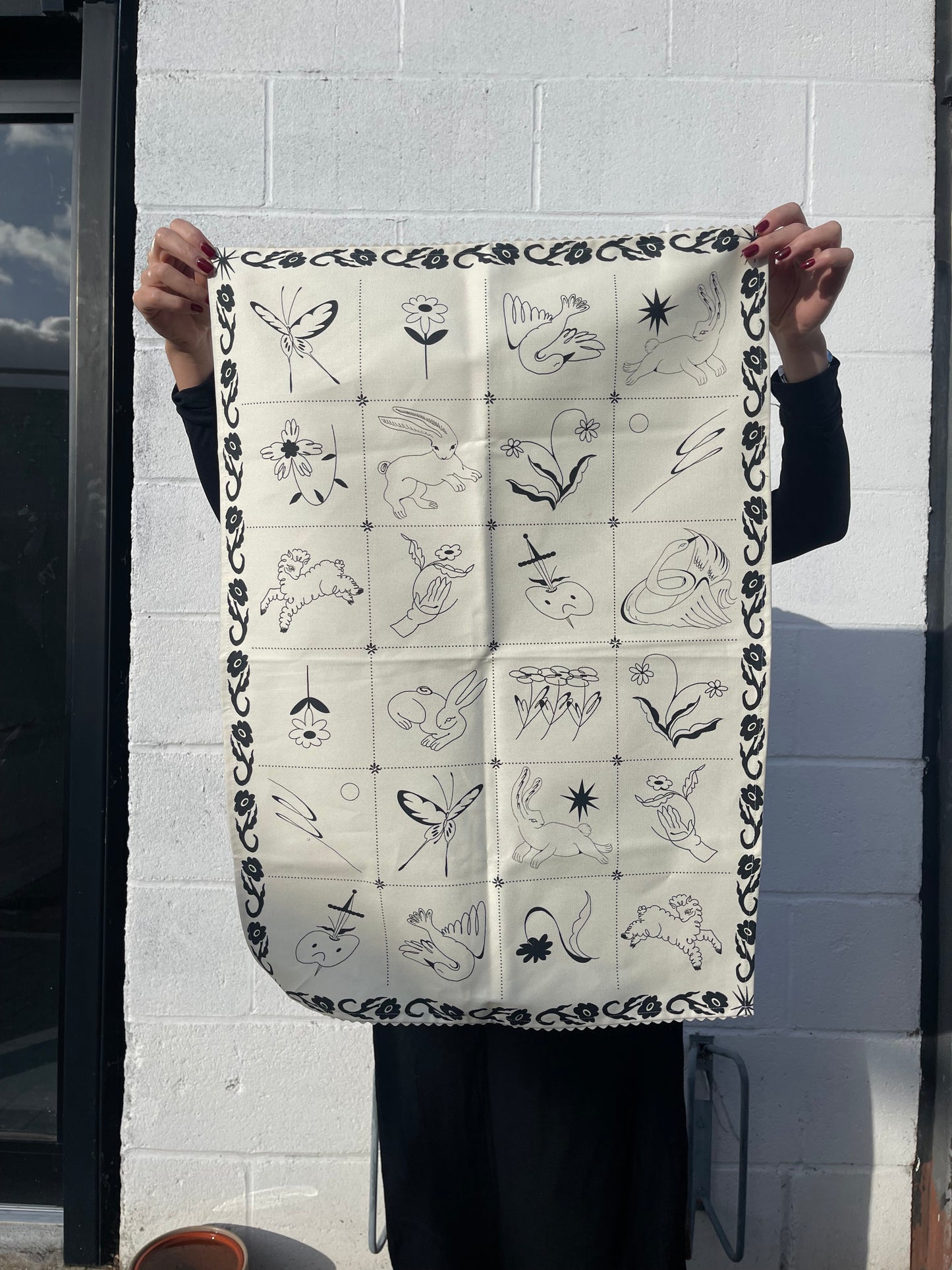 Patterned tea towels