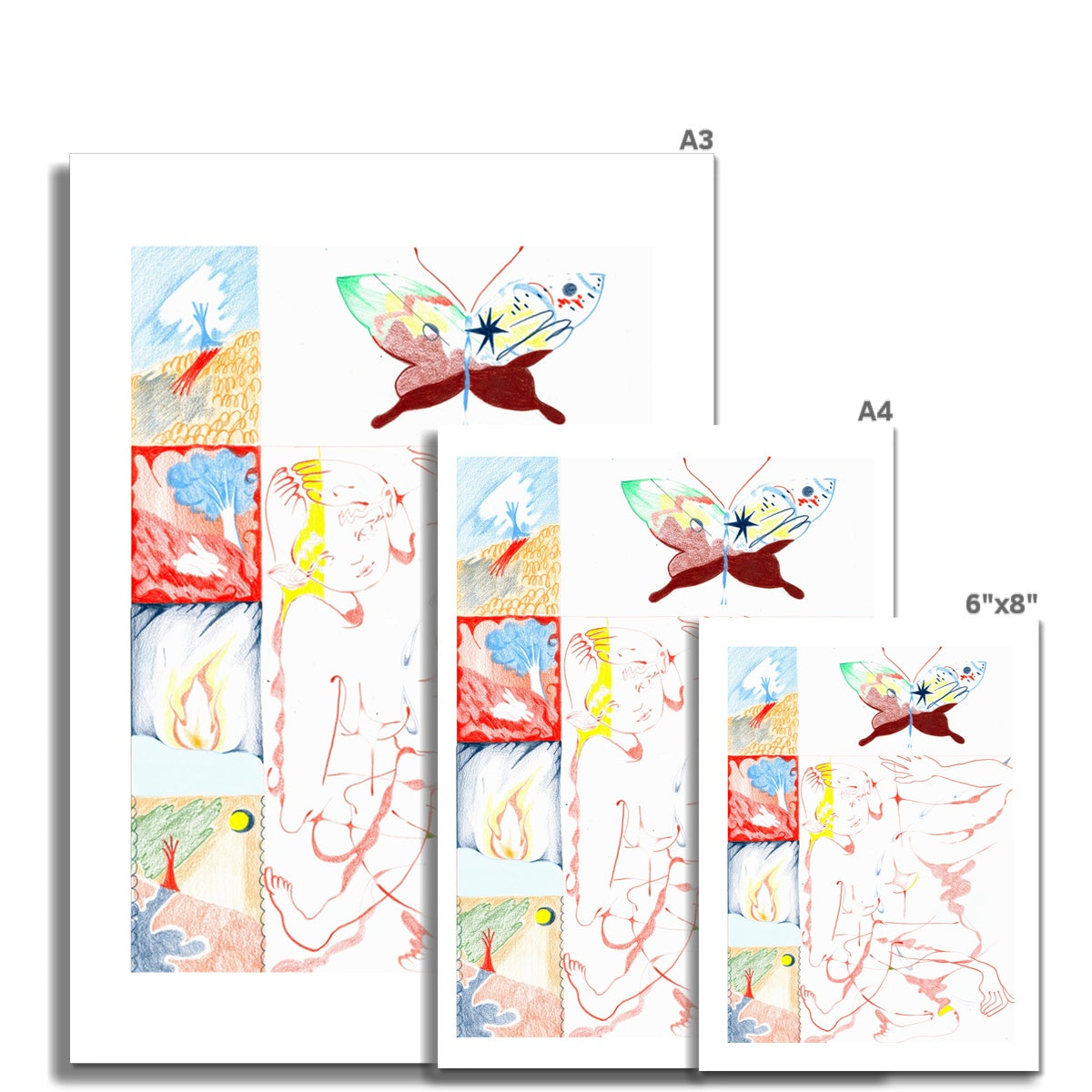 Weight of the world Art Print