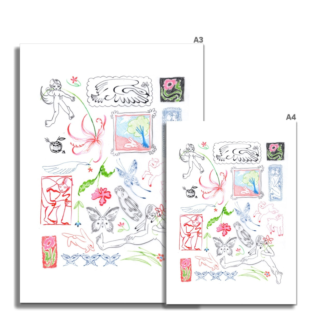 Sweet things tattoo flash