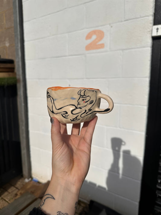 Long lady mug